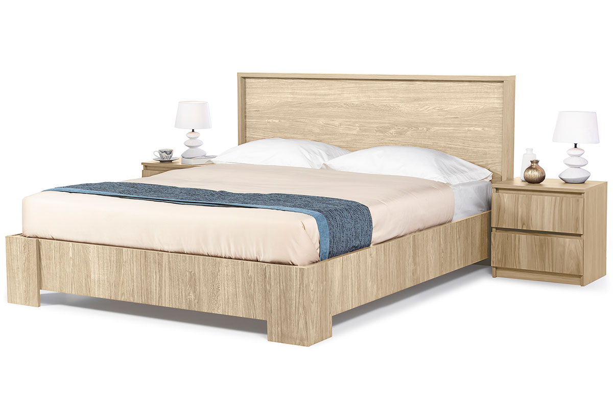 Απεικονίζεται το κρεβάτι Benefit τοποθετημένο στον χώρο ενός υπνοδωματιου.